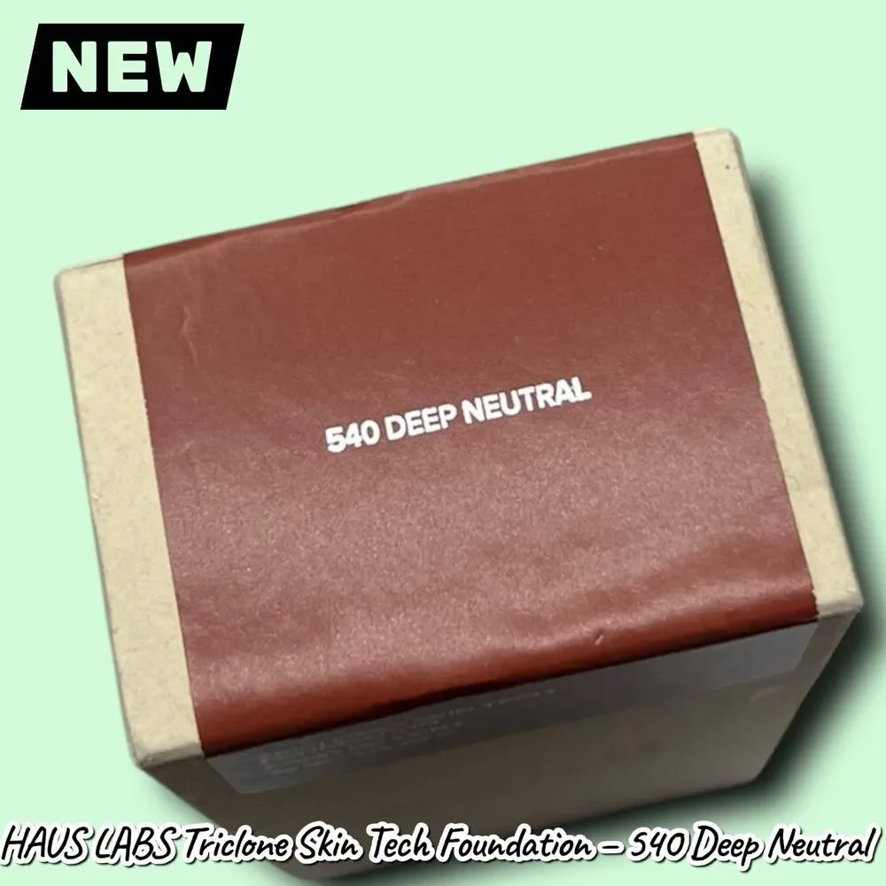 New HAUS LABS Triclone Skin Tech Medium Coverage Foundation – 540 Deep Neutral –